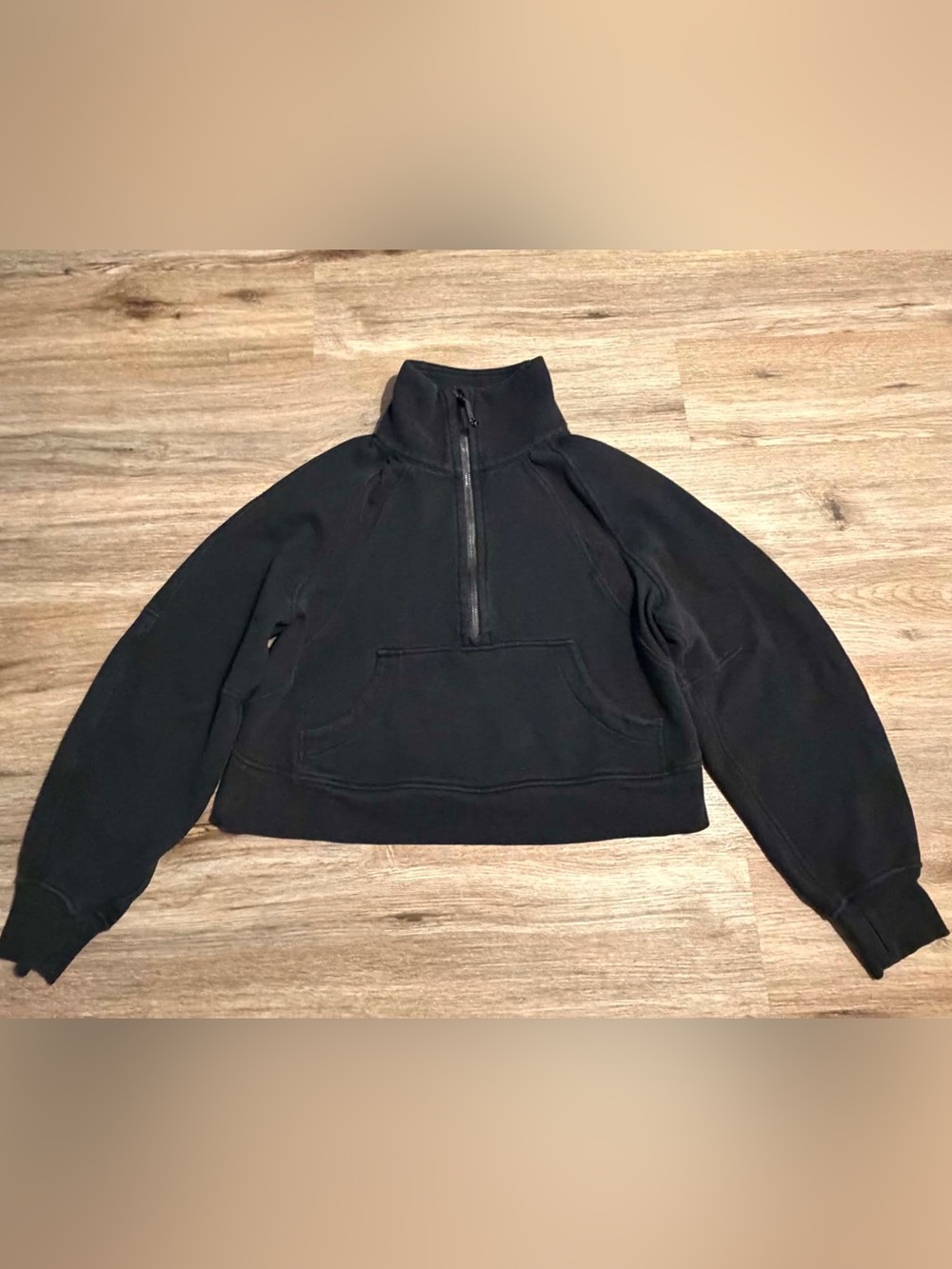 lululemon athletica Black Half-Zip Pullover Sweater